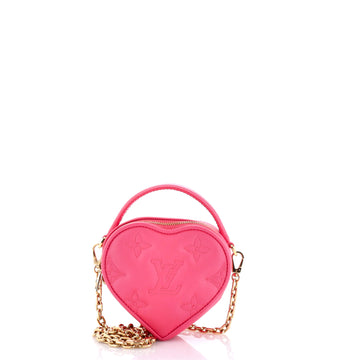 Louis Vuitton Pop My Heart Pouch Bag Bubblegram Leather