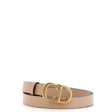 Christian Dior Saddle Belt Leather Thin