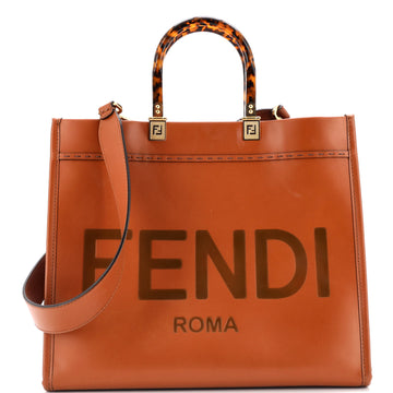 Fendi Sunshine Shopper Tote Leather Medium