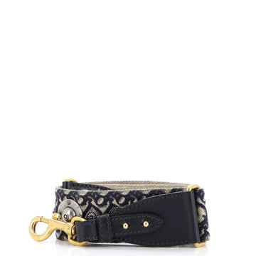 Christian Dior Shoulder Strap Embellished Oblique Canvas