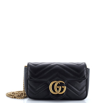Gucci GG Marmont Flap Bag Matelasse Leather Super Mini