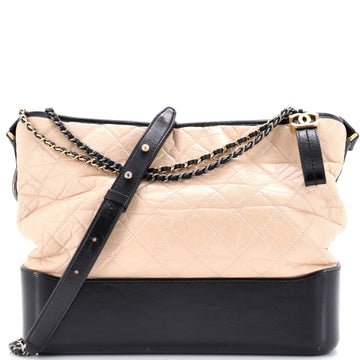 Chanel Gabrielle Hobo Quilted Aged Calfskin Large