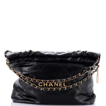 Chanel 22 Chain Hobo Quilted Calfskin Medium
