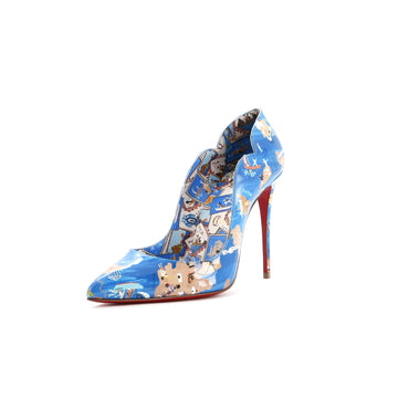 Christian Louboutin Women's Hot Chick Pumps Printed Patent 100