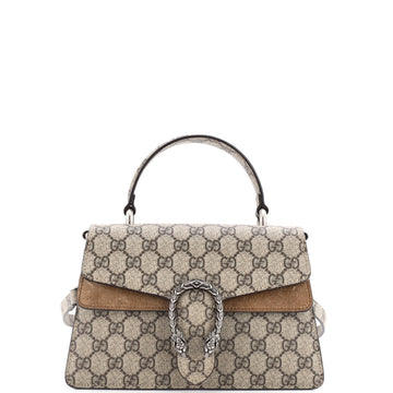 Gucci Dionysus Convertible Top Handle Bag GG Coated Canvas Small