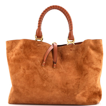 Chloe Marcie Shopping Tote Suede Large