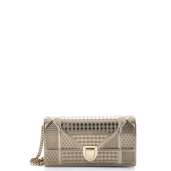 Christian Dior Diorama Croisiere Chain Wallet Cannage Embossed Calfskin