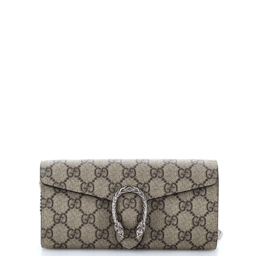 Gucci Dionysus Chain Wallet GG Coated Canvas Long