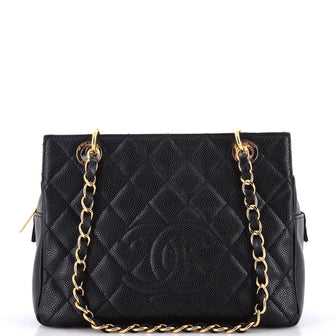 Chanel Petite Timeless Tote Quilted Caviar