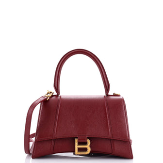 Balenciaga Hourglass Top Handle Bag Leather Small