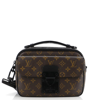 Louis Vuitton S Lock Messenger Bag Macassar Monogram Canvas