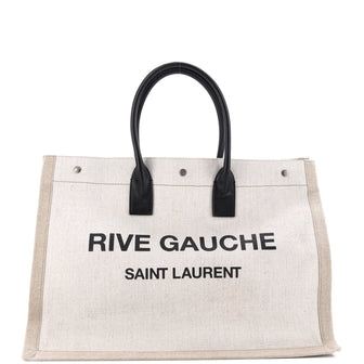 Saint Laurent Rive Gauche Shopper Tote Canvas Large