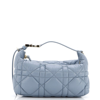 Christian Dior DiorTravel Nomad Pouch Macrocannage Quilt Calfskin Medium