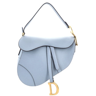Christian Dior Saddle Handbag Leather Medium