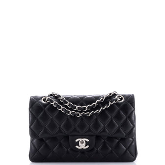 Chanel Classic Double Flap Bag Quilted Lambskin Small