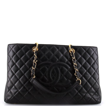 Chanel Grand Shopping Tote Quilted Caviar XL