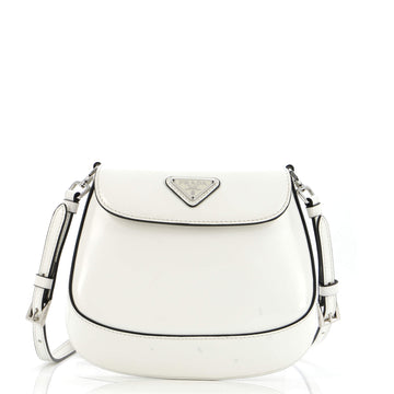 Prada Cleo Flap Shoulder Bag Spazzolato Leather Mini