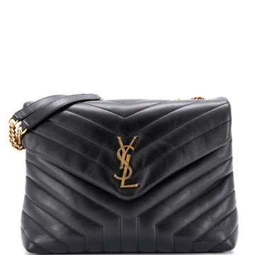 Saint Laurent Loulou Shoulder Bag Matelasse Chevron Leather Medium