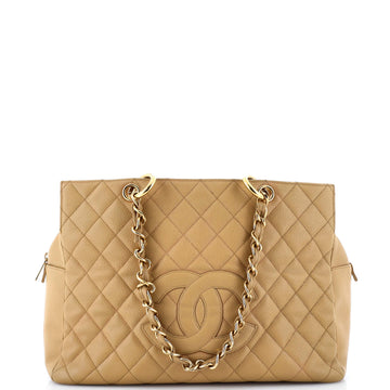 Chanel Grand Timeless Shopping Tote Quilted Caviar