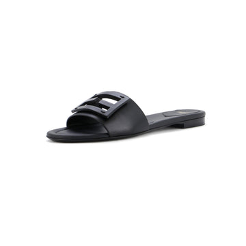 Fendi Women's FF Baguette Slide Sandals Leather