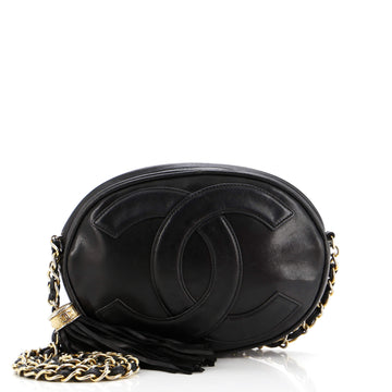 Chanel Vintage CC Tassel Camera Bag Lambskin Mini