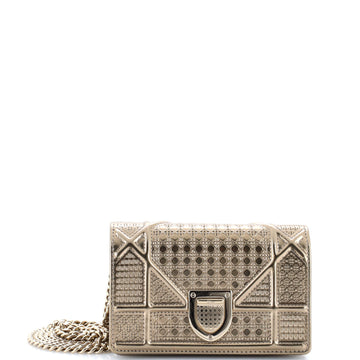 Christian Dior Diorama Flap Bag Cannage Embossed Calfskin Baby