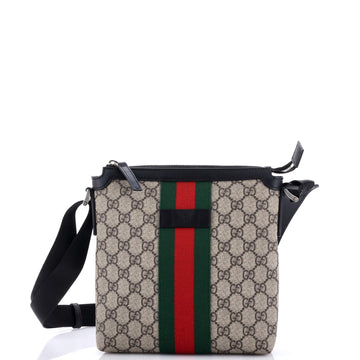 Gucci Web Messenger Bag GG Coated Canvas Small