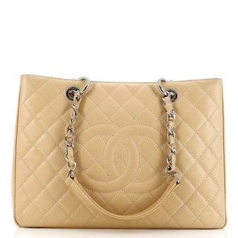Chanel Grand Shopping Tote Quilted Caviar