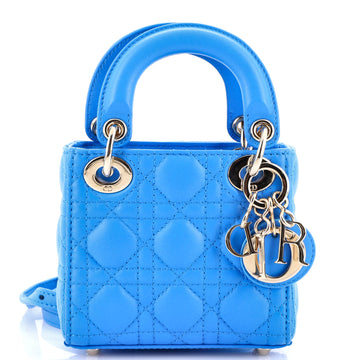 Christian Dior Lady Dior Bag Cannage Quilt Lambskin Micro