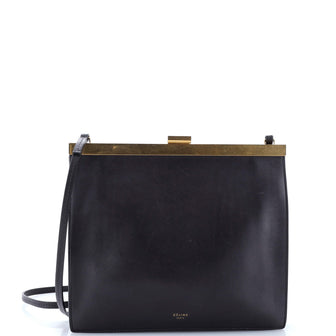 Celine Clasp Crossbody Bag Leather Mini