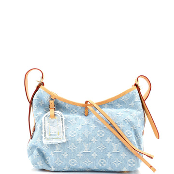 Louis Vuitton CarryAll Hobo Monogram Denim PM