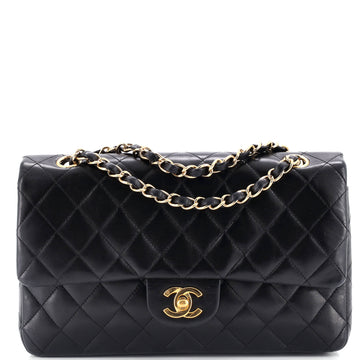 Chanel Vintage Classic Double Flap Bag Quilted Lambskin Medium