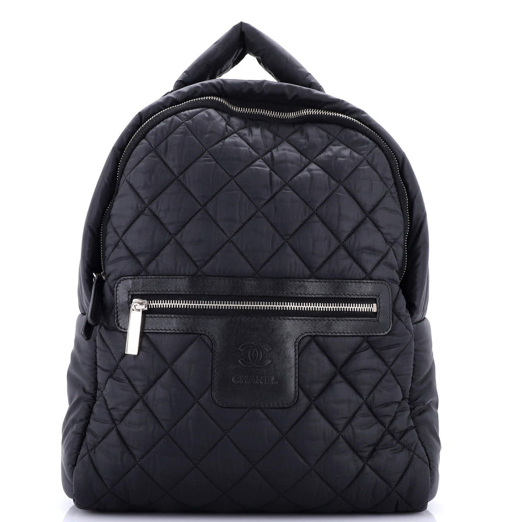 Chanel Coco Cocoon Backpack Quilted Nylon Large Black 3155875 display picture 1
