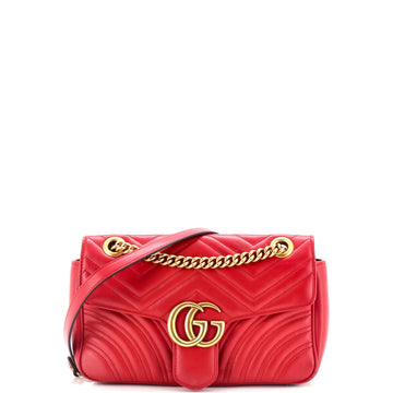 Gucci GG Marmont Flap Bag Matelasse Leather Small