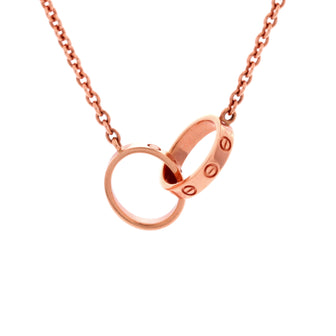 Love Interlocking Necklace 18K Rose Gold