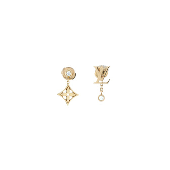 Louis Vuitton Idylle Blossom Monogram Stud Earrings 18K Rose Gold and 18K Yellow Gold with Diamonds