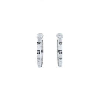 Cartier Love Hoop Earrings 18K White Gold Large