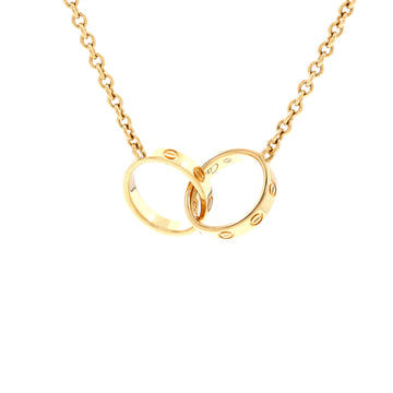 Cartier Love Interlocking Necklace 18K Yellow Gold