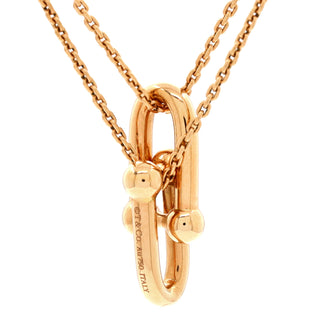 Tiffany & Co. HardWear Double Link Pendant Necklace 18K Rose Gold