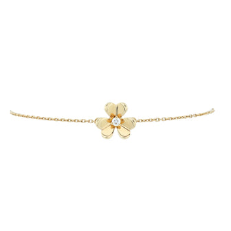 Van Cleef & Arpels Frivole Bracelet 18K Yellow Gold with Diamond Mini