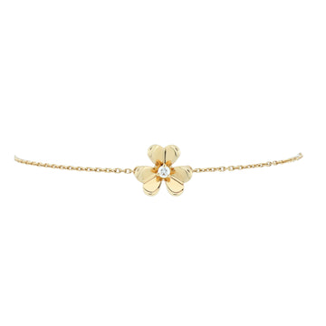 Van Cleef & Arpels Frivole Bracelet 18K Yellow Gold with Diamond Mini