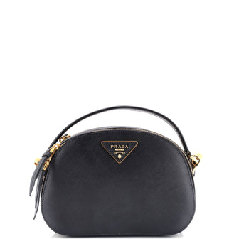 Prada Odette Top Handle Bag Saffiano Leather Small