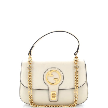 Gucci Blondie NM Chain Top Handle Bag Leather Small