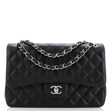 Chanel Classic Double Flap Bag Quilted Lambskin Jumbo