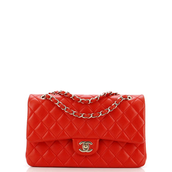 Chanel Classic Double Flap Bag Quilted Lambskin Medium