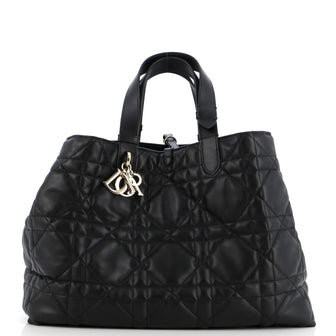 Christian Dior Toujours Tote Bag Macrocannage Quilt Calfskin Large