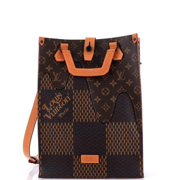 Louis Vuitton Nigo Tote Limited Edition Giant Damier and Monogram Canvas Mini