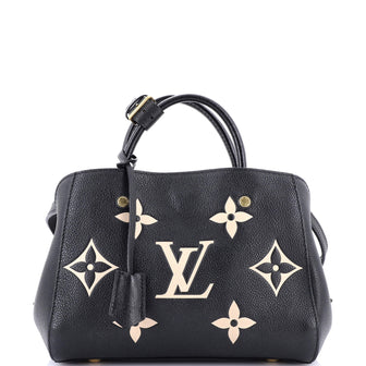 Louis Vuitton Montaigne Handbag Bicolor Monogram Empreinte Giant BB