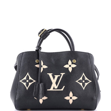 Louis Vuitton Montaigne Handbag Bicolor Monogram Empreinte Giant BB
