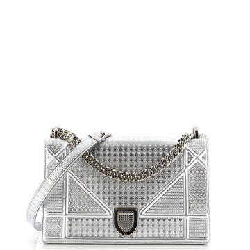 Christian Dior Diorama Flap Bag Cannage Embossed Calfskin Small